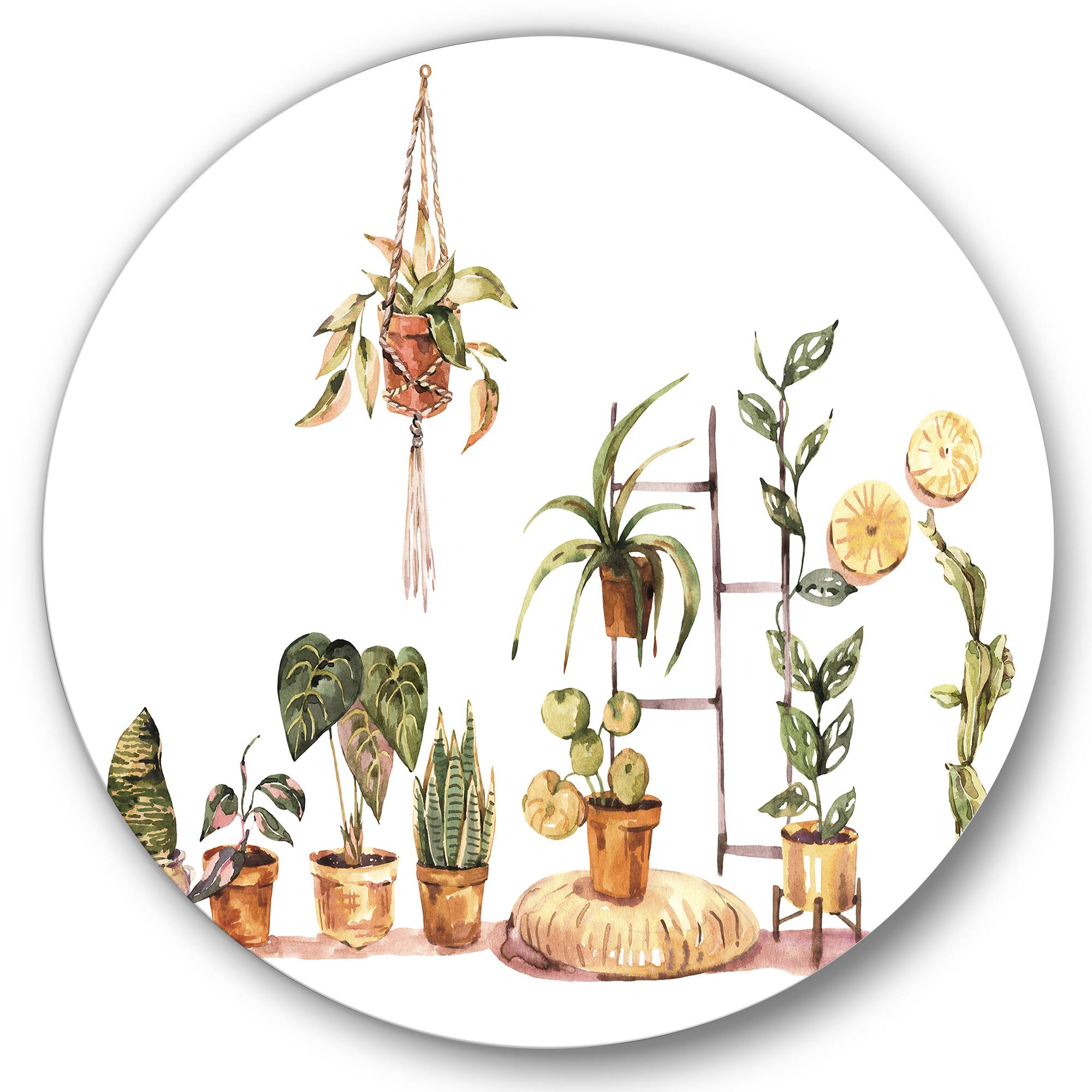 Designart - Indoor House Plants Urban Jungle II